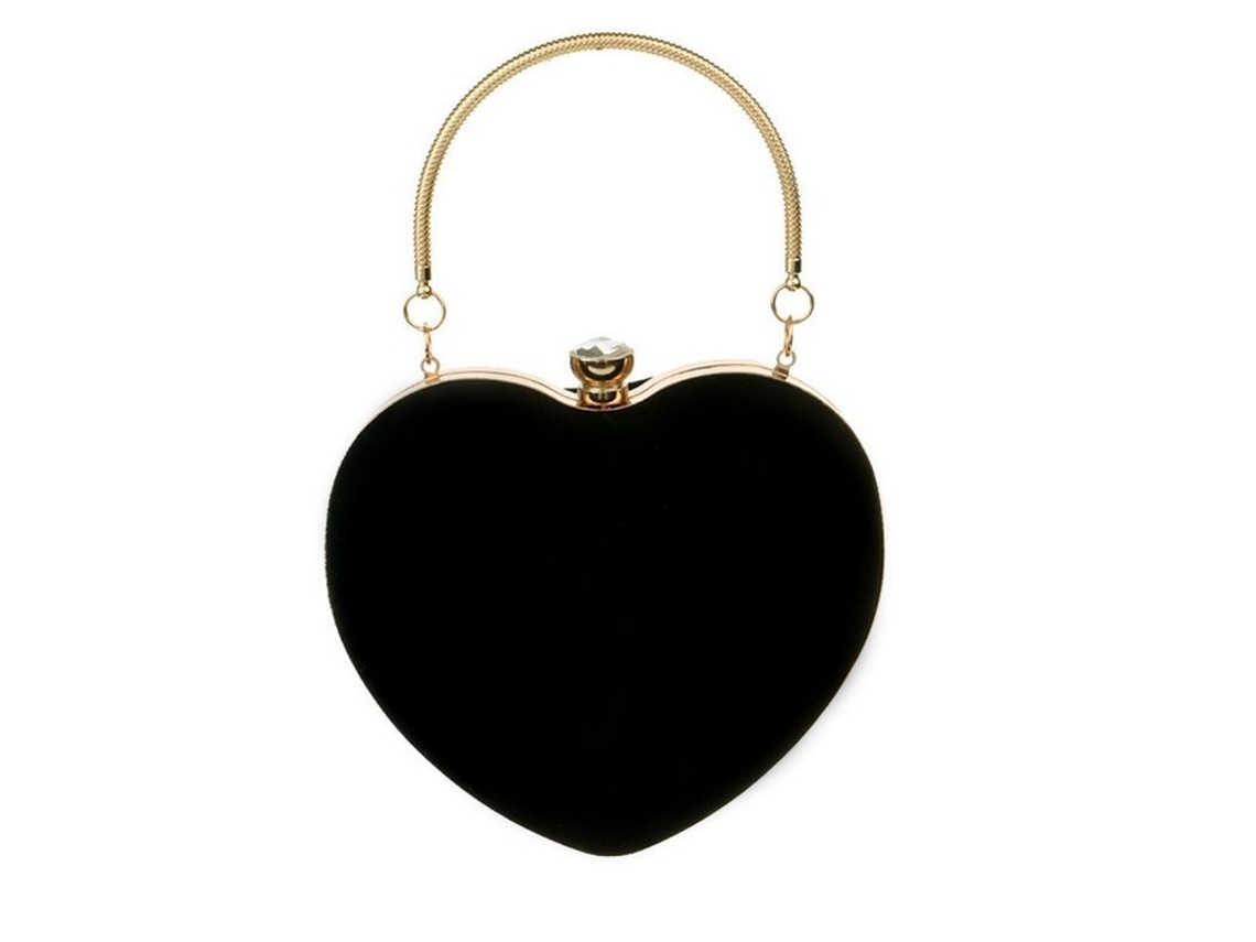 2026-bolsa De Mano De Gamuza Corazón Para Fiesta Prom Bolsa De Hombro Con Cadena Esenciales Para Bodas Y Eventos Especiales