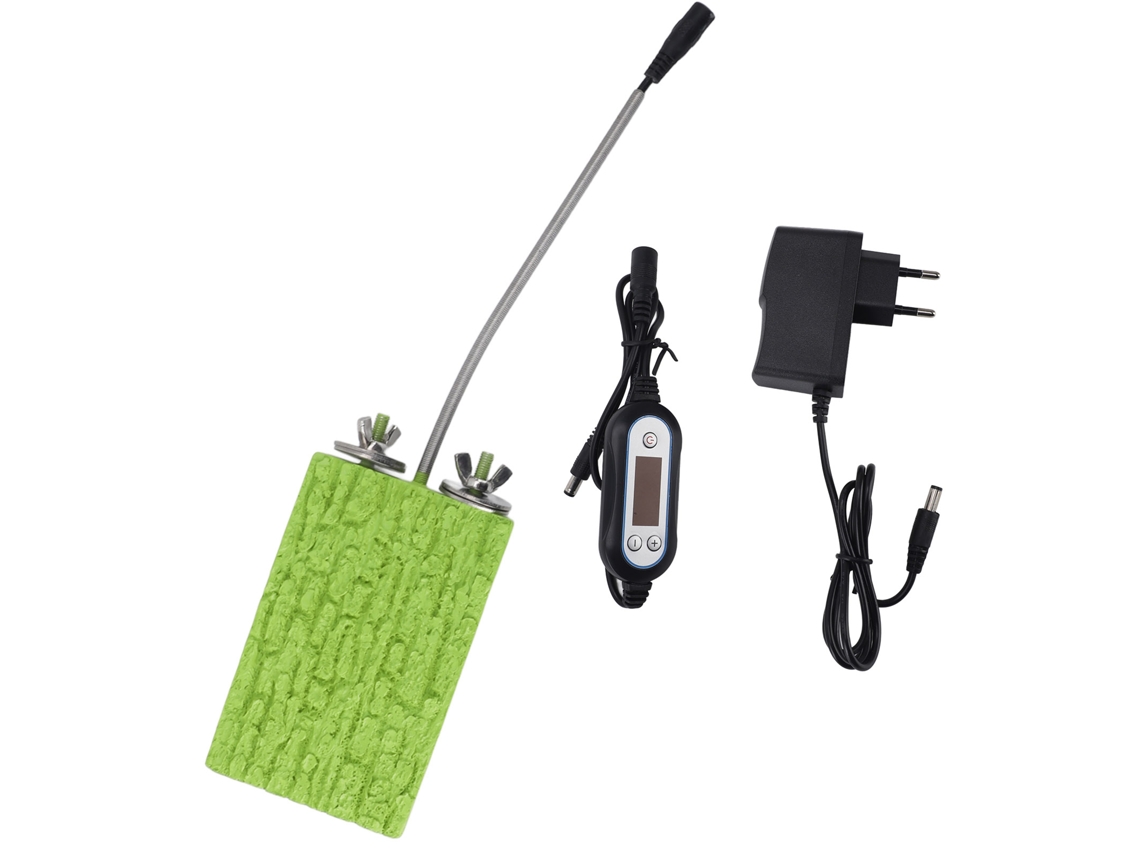 Plataforma de percha para pájaros con calentador, temperatura constante, calentador para loros, ardillas y hámsteres.
