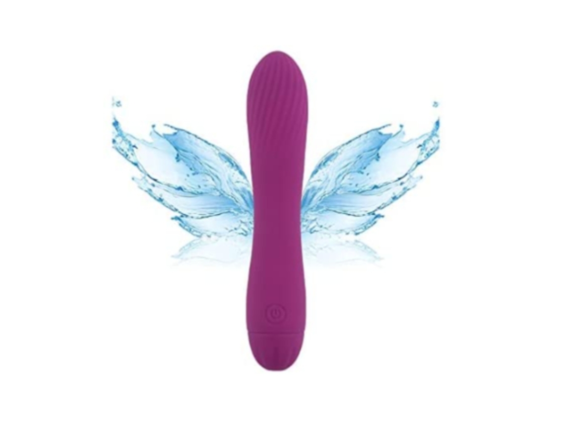 Vibradores, Vibrador Eléctrico Portátil Inalámbrico, 100% Resistente al Agua, Morado