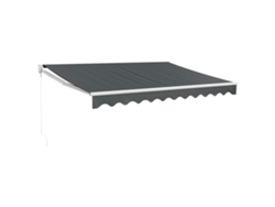 Maison Exclusive - Toldo Retráctil Aluminio Y Tela Gris Antracita 3,5x2,5 M
