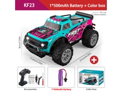 Coche RC 120 Kf24/kf23 2.4g con luz LED, tracción en las cuatro ruedas, todoterreno de escalada, juguete para niños al aire libre. Aeuzwr