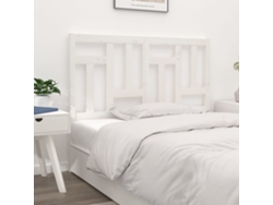 Cabecero De Cama Madera Maciza De Pino Blanco 145,5x4x100 Cm