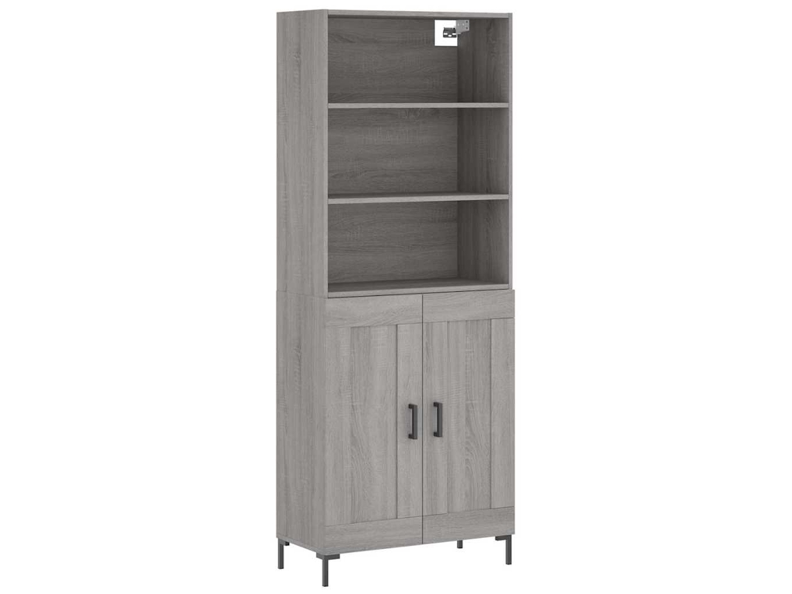 Mueble alto derivado de madera gris Sonoma MAISON EXCLUSIVE (69,5 x 34 x 180 cm)