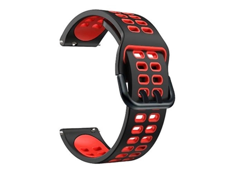 Correa para Garmin Forerunner 645 Music 20mm Correa de reloj de silicona de colores mezclados Negro Rojo VENISYMLIS