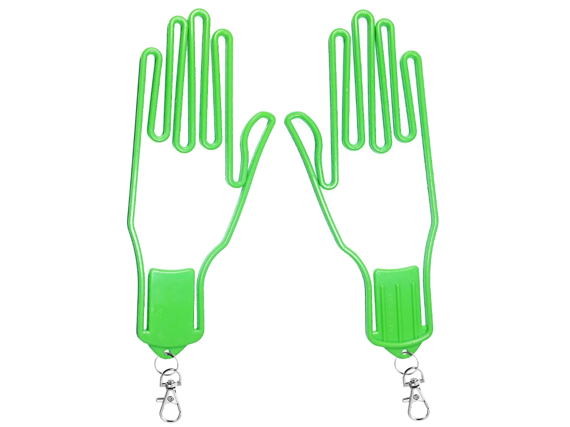 Tendedero para guantes de golf, fabricado en ABS para evitar que se deformen. Verde. Digitallab.