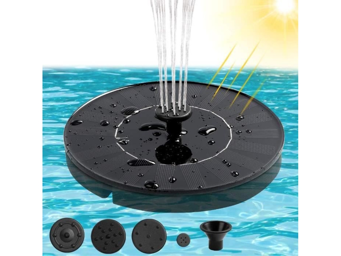 Fonte Solar, Fonte De Água Solar Para Banho De Pássaros Com 4, Flutuante Independente Para Banho De Pássaros, Jardim, Ao Ar Livre 