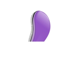 Escova Desembaraçadora Portátil Para Cabelo Mulher Adulto Criança Seco Molhado Cacheado Grosso Afro Roxo Escuro