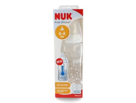 Biberon NUK Fc+ Pp 0-6 M Silicona Contr Temp 300 ml