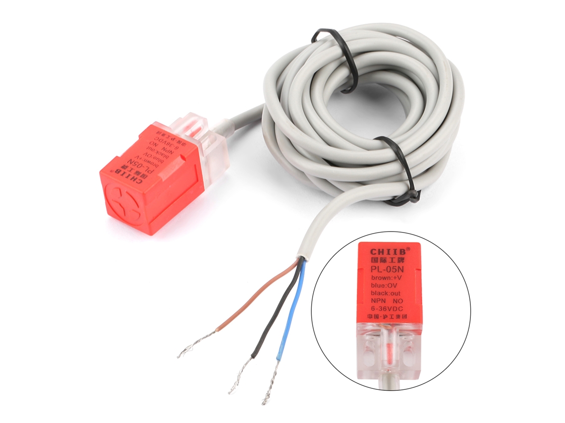 Sensor De Proximidad Npn Pl-05n, Fabricado En Abs, Con Una Distancia De Detección De 5 Mm.