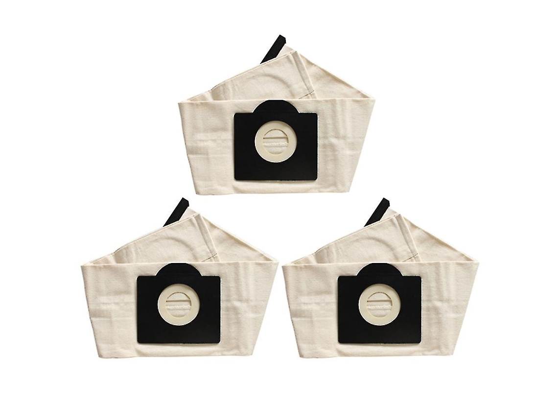 3 uds lavables para Karcher Wd3 bolsas de polvo bolsas de aspiradora de tela