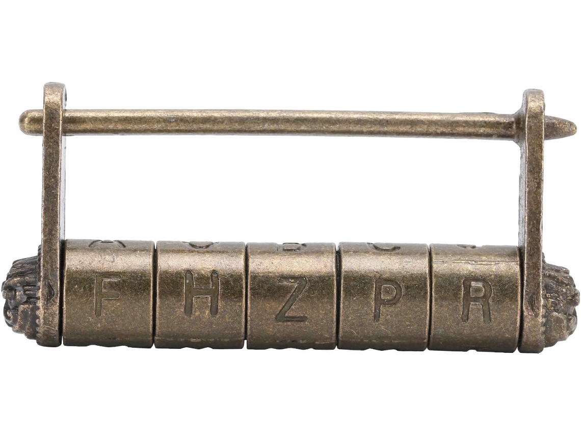 Candado Con Contraseña De Estilo Chino Antiguo Combinado Zinc Aleación Para Armario Alacena Caja Joyería Y Objeto