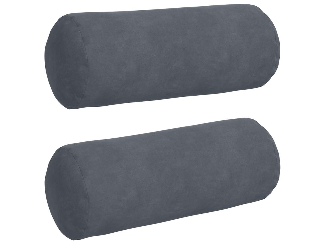 Cojines de soporte, 2 unidades, gris oscuro, Ø 15 x 40 cm, HARLANV1