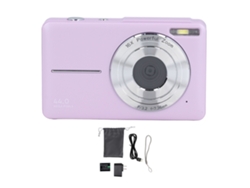 Cámara Digital 44mp 1080p Hd 16x Zoom Autoenfoque Pantalla Ips 2.5 Pulgadas Anti-shake Pocket Para Viajes Grabación Vida Morado Us Plug 100‑240v