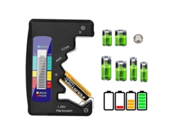 Comprobador Digital Universal De Baterías Con Pantalla Lcd Para Pilas De Botón Aaa/aa/c/d De 1,5 V A 9 V.