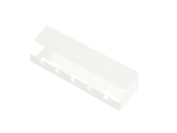 Bandeja organizadora de cables para debajo del escritorio con clip y regleta de enchufes, sin necesidad de taladrar, Olysi Shop (blanca)