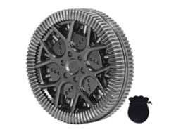 2026-moneda Haptics Adhd Con Patrón Hollow Hub Portátil Magnética Para Aliviar Estrés Deslizante De Metal Plata Negro