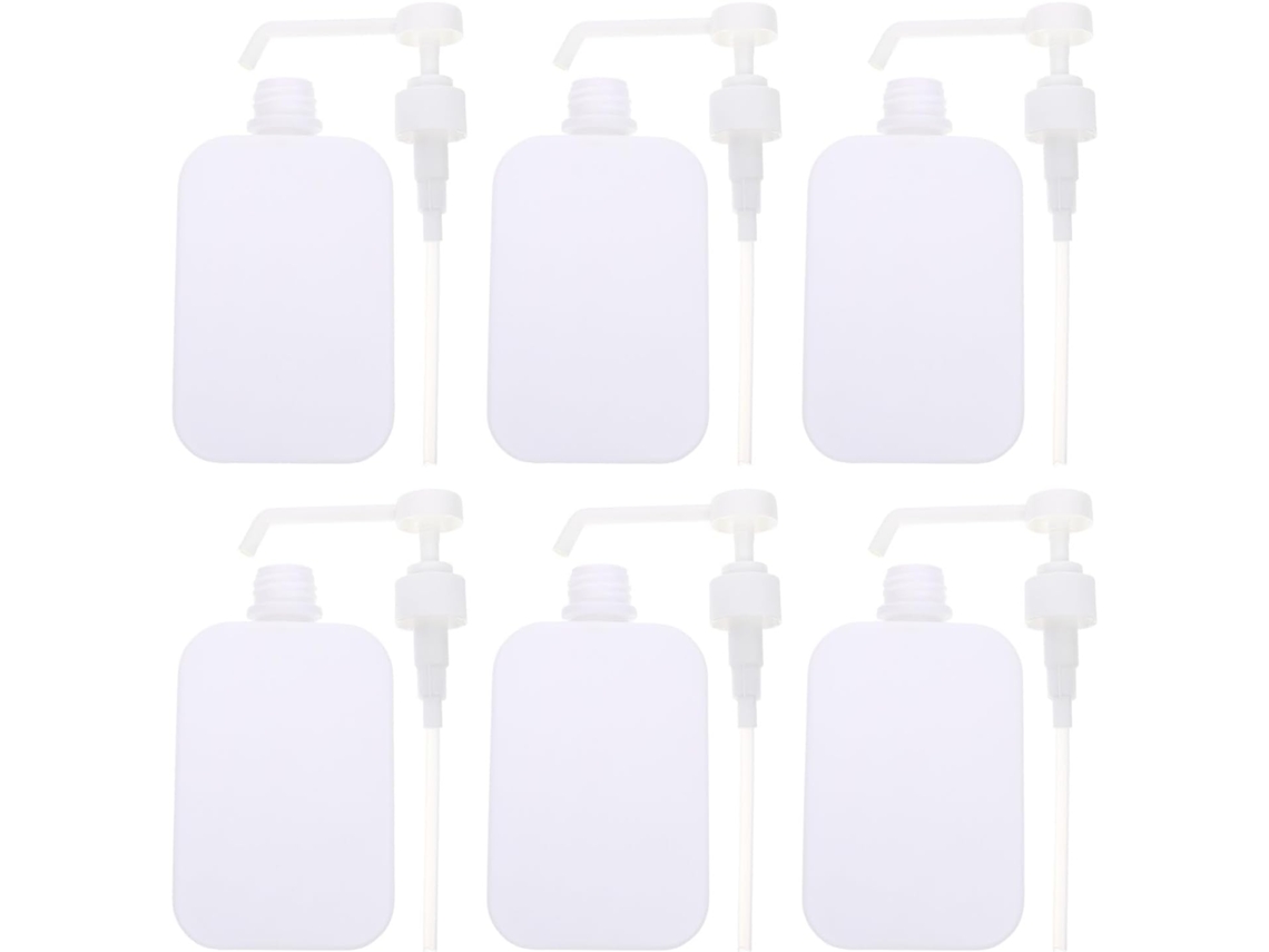 Botellas De Agua Vacías De Mano Nuobesty De 500 Ml, Ahorran Esfuerzo, Juego De 6, Abs Blanco Con Diseño