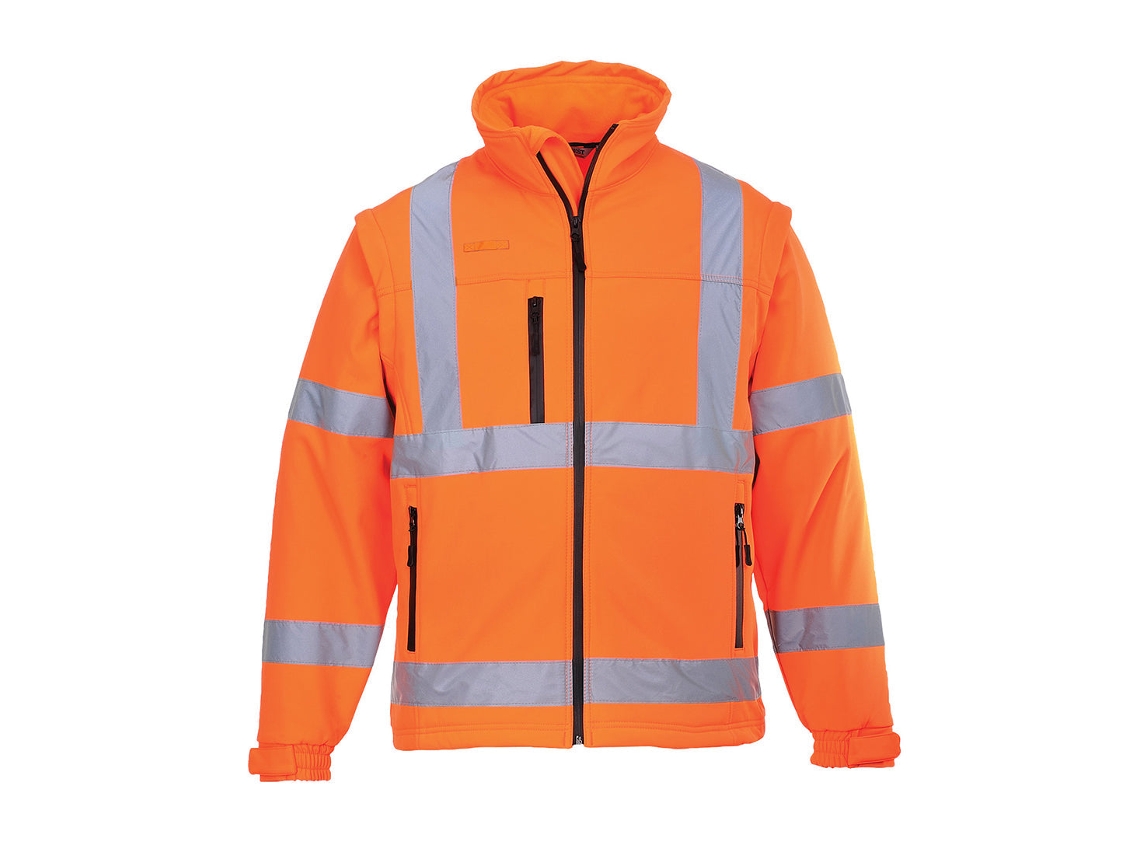 Chaqueta Softshell 2 en 1 de alta visibilidad, ideal para condiciones adversas / Naranja / M Portwest