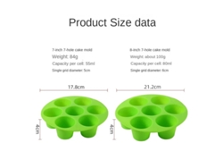 Molde para Bolo de Silicone para Fritadeira 2 Pcs 