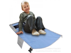 Rebe-reposo De Pies Para Niños En Avión Reposacabezas Plegable Esenciales De Viaje Ajustable Azul