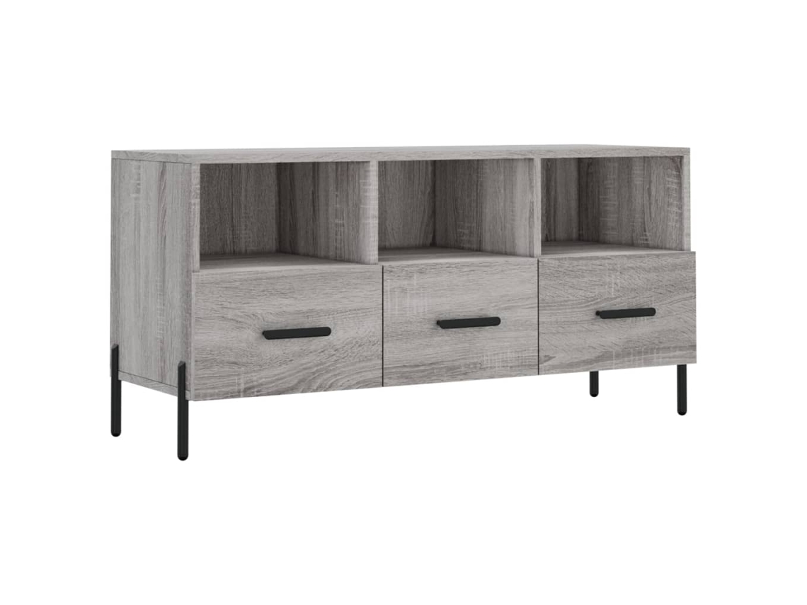 Maison Exclusive - Mueble De Tv Madera De Ingeniería Gris Sonoma 102x36x50 Cm