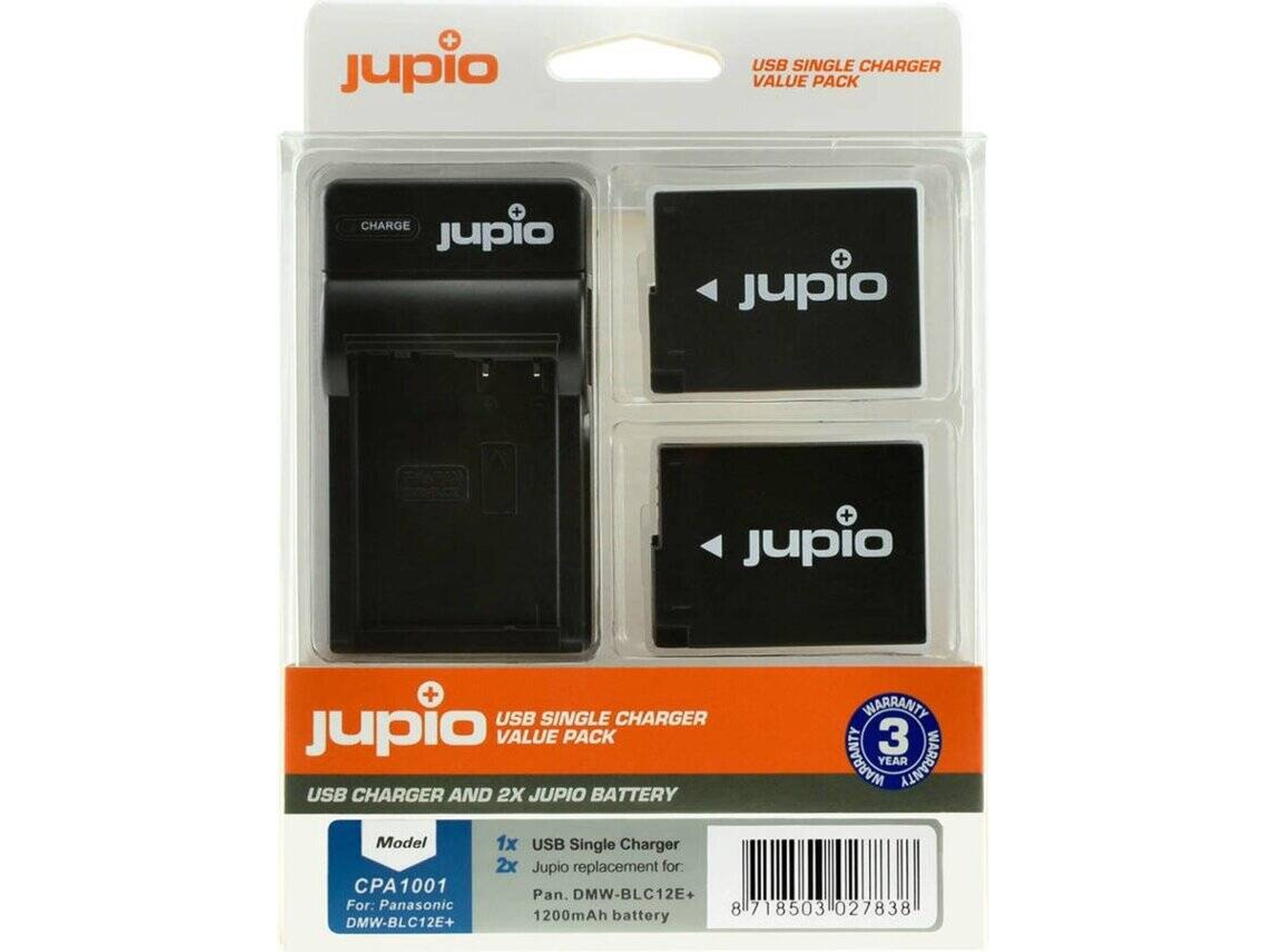 KIT JUPIO 2 BATERIAS DMW-BLG10 + CARREGA