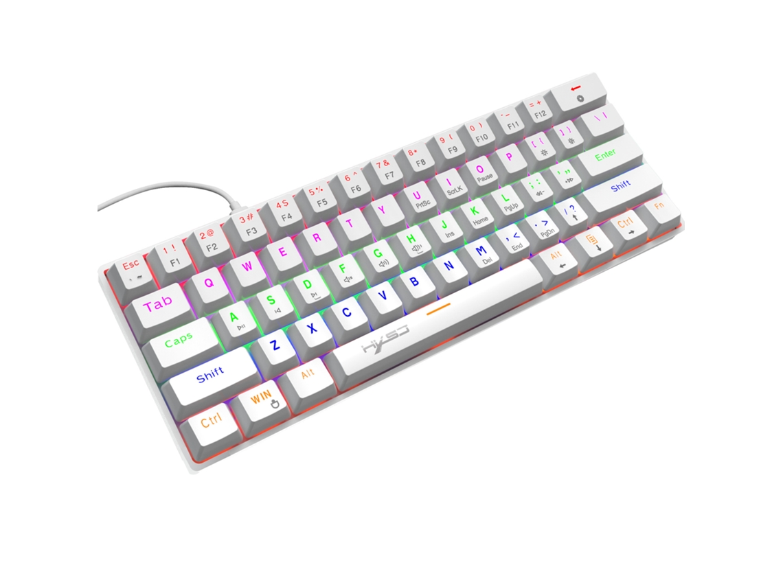 Teclado Gaming TRUMSEN V900 RGB (Mecânico - Português - Blanco )