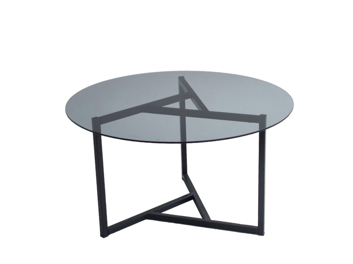 Mesa de café con tapa de vidrio templado MIA CONCEPT U
