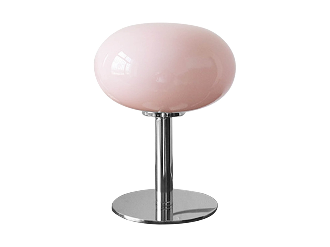 2026-lámpara De Mesita De Noche Con Base De Hierro Forma Bonita Estilo Simple Moderno Usb Interruptor Botón Rosa