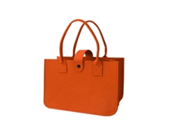 Bolsa de fieltro plegable y resistente a los desgarros, ideal para ir de compras, picnics y uso diario. Color amarillo.