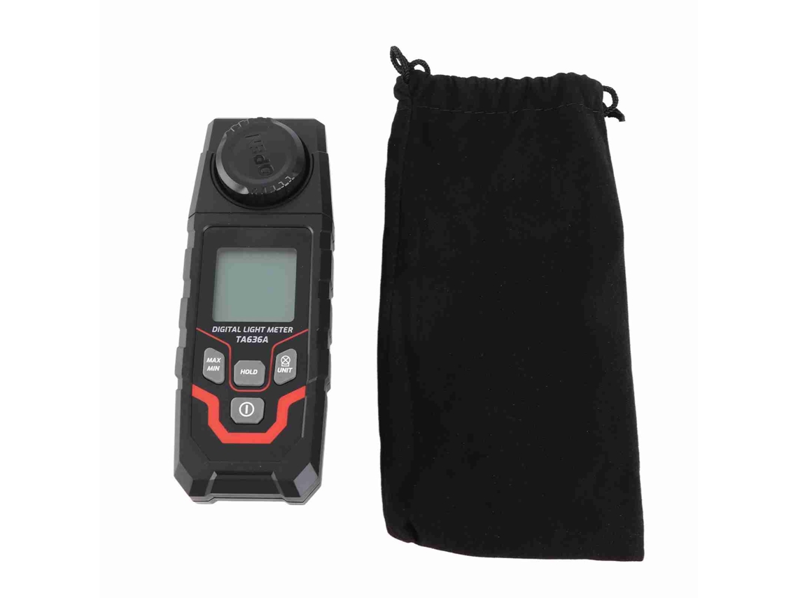 Luxímetro Digital 200000lx 20000fc Armazenamento 50 Dados Alta Precisão Medidor de Luz Ta636a