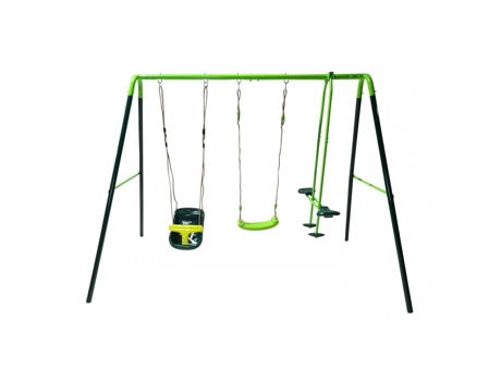 Columpio Triple Metálico Masgames Gingo Asiento Bebé MASGAMES OUTDOOR GAMES