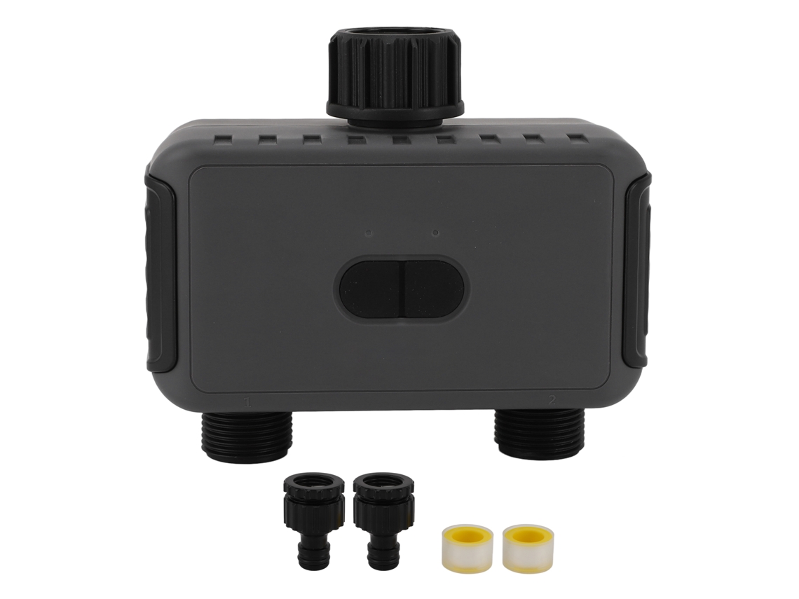 Temporizador De Agua Inteligente Con 2 Salidas Bluetooth Ip55 Para Riego Inalámbrico De Jardín.