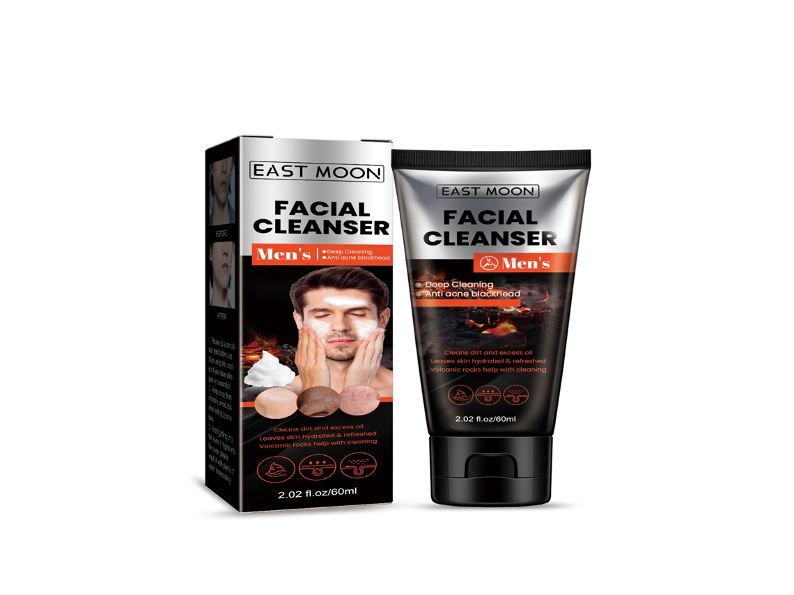 Gel limpiador de roca volcánica para hombres