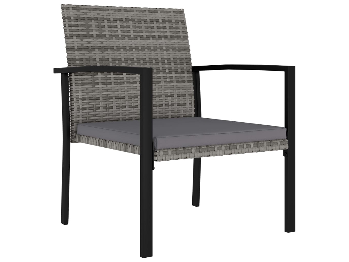 Maison Exclusive - Sillas De Comedor De Jardín 2 Unidades Ratán Sintético Gris