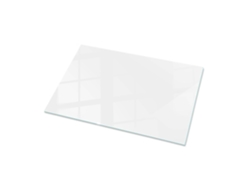 Espejo de sobremesa rectangular de cristal (100 x 70 cm - Blanco liso - Blanco)