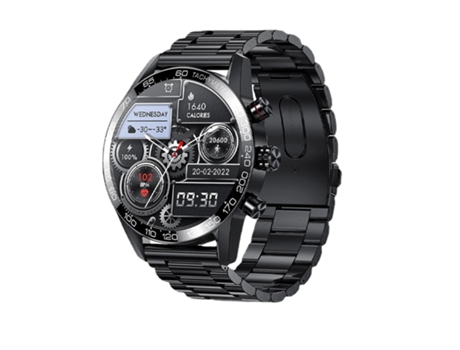 Smart Watch Hombres Bluetooth Llamada HD Pantalla Siempre Mostrar Tiempo Fitness Pulsera Impermeable Acero Inoxidable Smartwatch Hombres VEANXIN