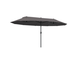Base para parasol con ruedas de HDPE para mástiles de Ø22 38 mm, capacidad de agua de 18 kg o 16 kg, color marrón PMM CAPITALI