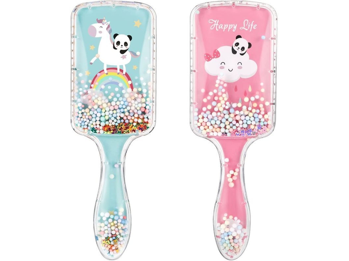 Cepillo Para El Cabello, Paquete De 2 Cepillos Planos Duraderos Para Mujeres Y Niñas, Para Cabello Grueso, Rizado, Fino, Largo O Corto, Húmedo O Seco.