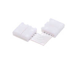 2026-conector De Tira Led Rgb De 4 Pines En Forma De L, Divisor Rápido, Pack De 10, Blanco, Para Tiras Led 10mm Smd5050