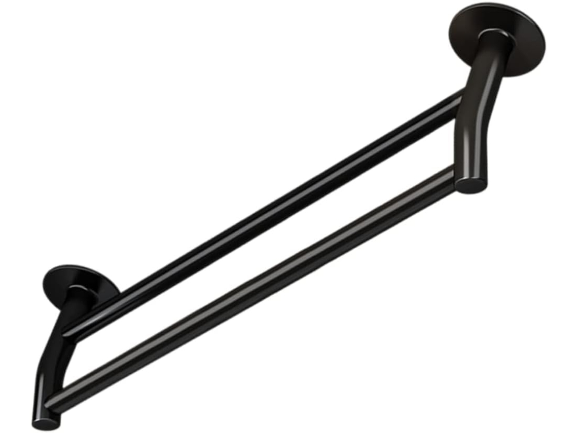 Toallero doble multifuncional, ideal para cocina y baño. Ahorra espacio gracias a su instalación sencilla y su diseño Slowmoose.