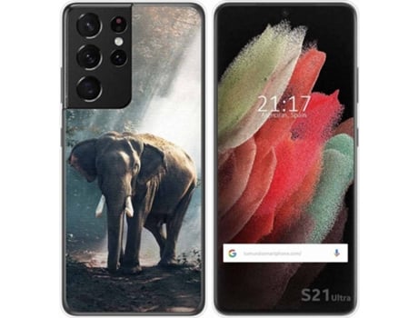 Carcasa Samsung Galaxy S21 Ultra 5G TUMUNDOSMARTPHONE Elefante Multicolor