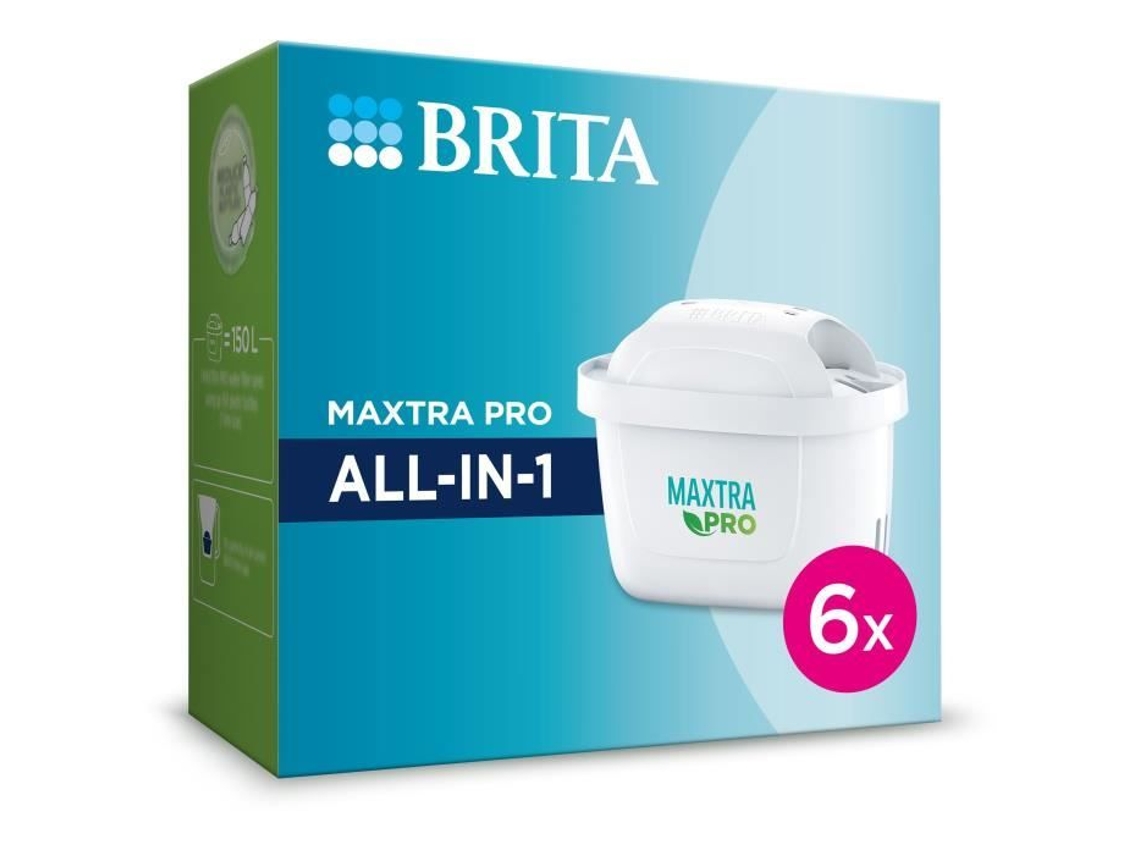 Paquete de 6 cartuchos de filtro BRITA Maxtra Pro todo en 1