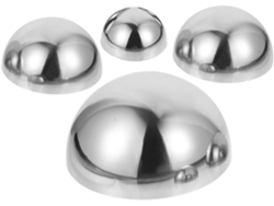 Kichouse Juego De 4 Esferas Decorativas De Acero Inoxidable Para Jardín, Bolas Hemisféricas Reflectantes Para Jardín,