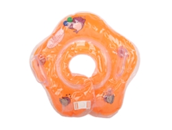 Anillo para el cuello de bebé con doble bola de aire naranja