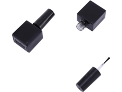 Frascos De Vidro Preto Vazios Ciieeo Com Pincel E Tampa, 10ml, Pacote Com 12 Unidades, Compactos E Fáceis De Usar.