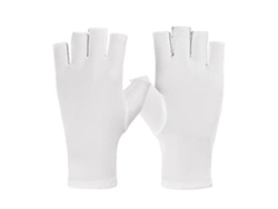 Guantes de manicura de gel con protección UV de medio dedo, lámpara de uñas de gel, guantes deportivos para conducir GOKOCO