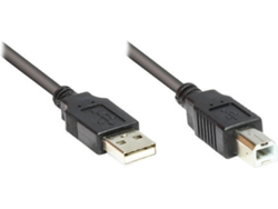 Cable USB ALCASA (USB - 1.8 m - Negro)
