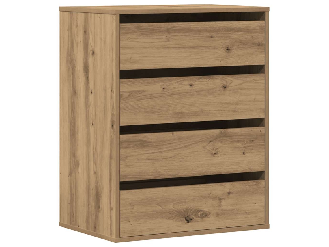 Maison Exclusive - Cajonera De Esquina Madera Ingeniería Roble Artisan 60x41x76 Cm