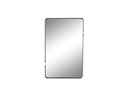 Espejo de pared DKD Home Decor Espejo Negro Dorado Metal (52 x 4 x 82 cm)